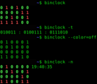 binclock screenshot