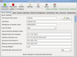 gadmin-samba screenshot