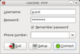 gnome-ppp screenshot