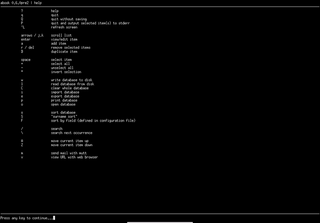 Help Screen