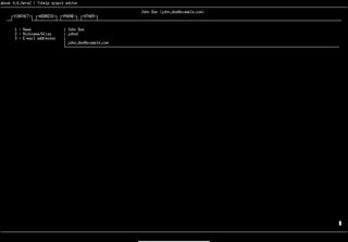Contact Tab