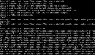 AbiWord to OpenDocument converter