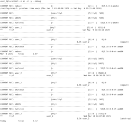 GNU Accounting utilities for process and login accounting