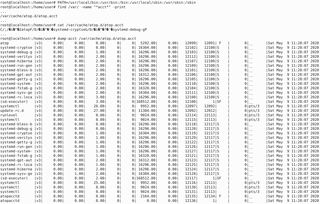 GNU Accounting utilities for process and login accounting