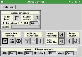 Receive faxes using your radio and sound card