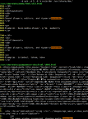ack -A 5 -B 5 recorder /usr/share/doc/
