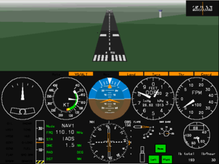 Cockpit view during landing in ACM 6.0