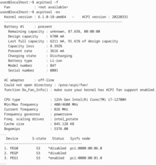 command line ACPI client