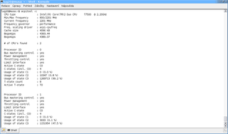 cpu information
