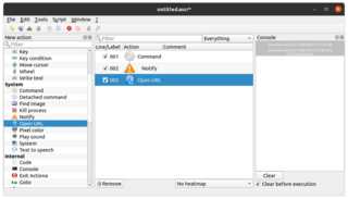 emulate human activity through a powerful GUI and JavaScript