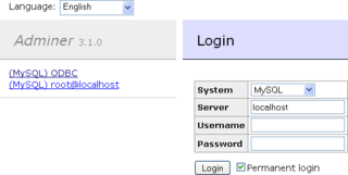 Web-based database administration tool