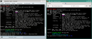 ANSI color to HTML converter