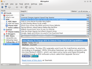 RSS/Atom feed aggregator