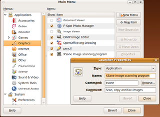 easy GNOME menu editing tool