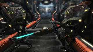 Standalone 3D first person online deathmatch shooter