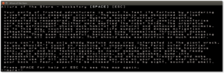 The backstory screen.