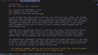 Fancy terminal browser for the Gemini protocol