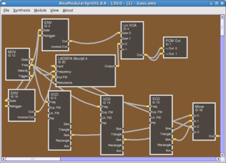 Realtime modular synthesizer for ALSA