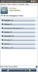MSN messenger application written in Tcl