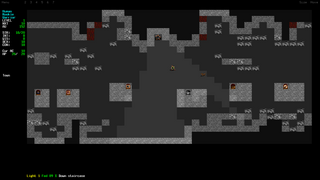 Single-player, text-based, dungeon simulation game