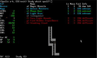 Single-player, text-based, dungeon simulation game