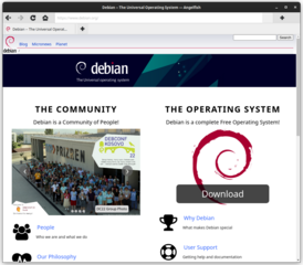 Web browser for Plasma Mobile