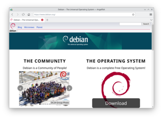 Web browser for Plasma Mobile