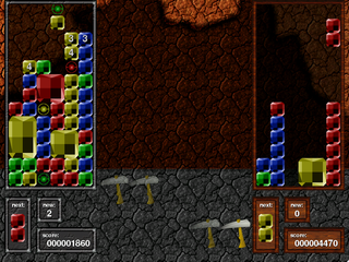 Angry Drunken Dwarves - falling blocks puzzle game