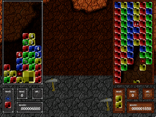 Angry Drunken Dwarves - falling blocks puzzle game