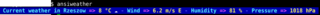 Weather in your terminal, with ANSI colors and Unicode symbols