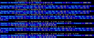 Weather in your terminal, with ANSI colors and Unicode symbols