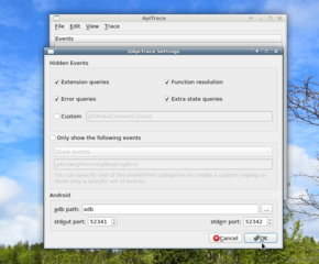 tools for debugging OpenGL applications and drivers - graphical frontend