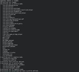 user-space parser utility for AppArmor