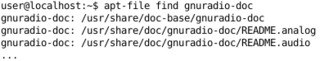 apt-file find gnuradio-doc