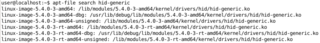 apt-file search hid-generic