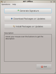 offline APT package manager - GUI