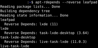 recursively lists package dependencies