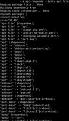 recursively lists package dependencies