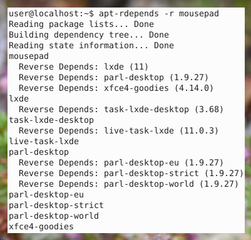recursively lists package dependencies