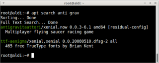 Searching with apt