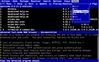 help - user`s manual (exit from menu - ESC)