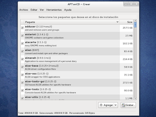 Installation disc creator for packages downloaded via APT