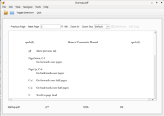 PDF/EPUB/TXT/FB2 viewer with Vim-like behaviour