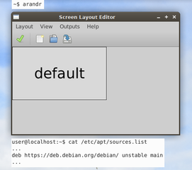 Simple visual front end for XRandR