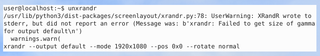 Simple visual front end for XRandR