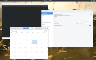 gnome-shell with ark-theme 