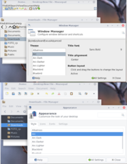 change to Theme "Arc"+Style "Arc"+Icons "Tango" (into XFCE)