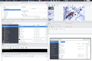 Flat theme with transparent elements