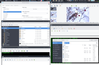 Flat theme with transparent elements