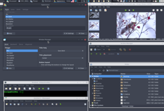 Flat theme with transparent elements
